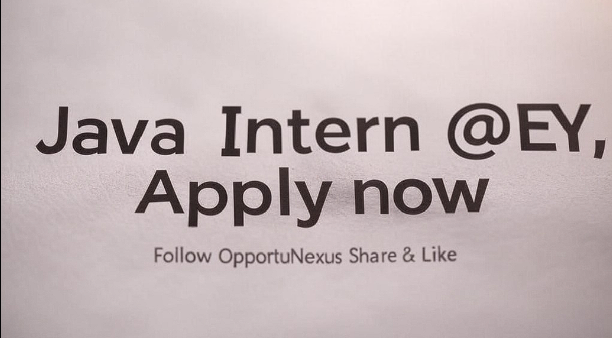 Java Intern at ey image