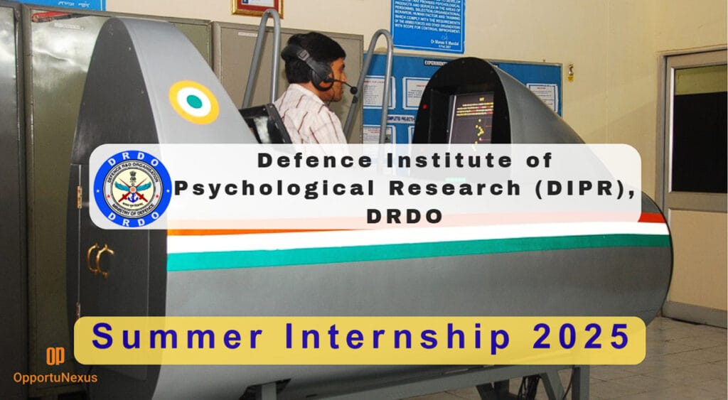 DRDO DIPR Summer Internship 2025 – Paid Internship for Psychology & CSE Students