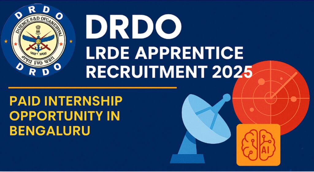 DRDO LRDE Apprentice Recruitment 2025 – Apply Online for 118 Vacancies