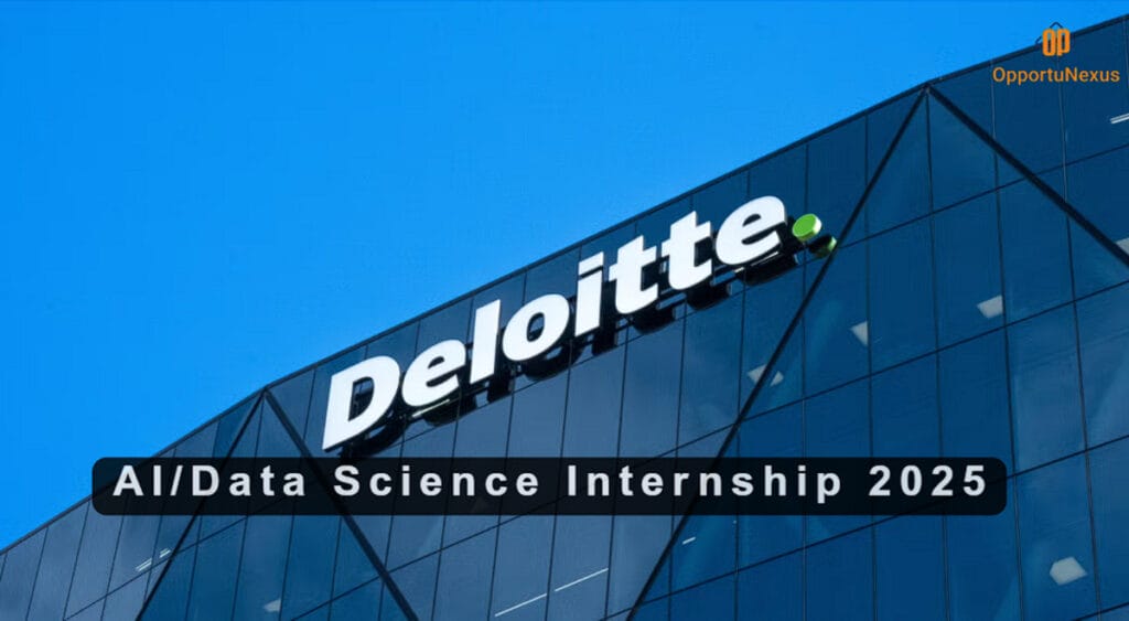 Data Science Internship at Deloitte 2025 – Work on AI Projects That Matter