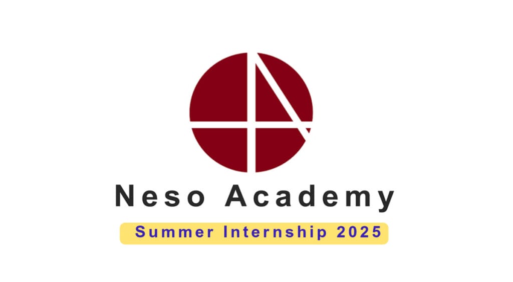 Logo of Neso Academy with text Neso Academy Internship 2025